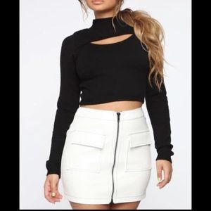 BURGUNDY fashion nova choker top